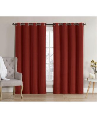 2 Pack: Hotel Thermal Grommet 100% Blackout Curtains