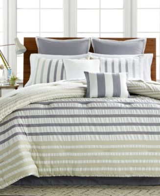 Keita Seersucker 8-Pc Comforter Sets - Bed in a Bag - Bed