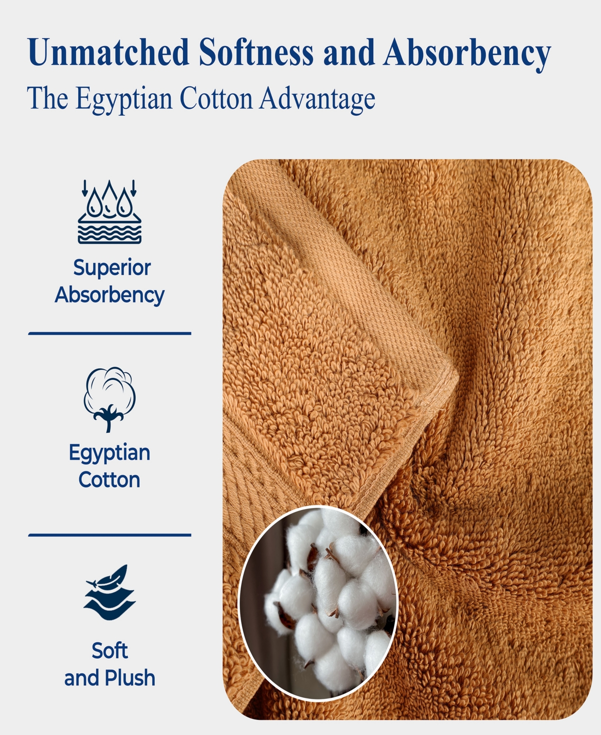 Superior Egyptian Cotton 9-pc. Towel Set In Brown