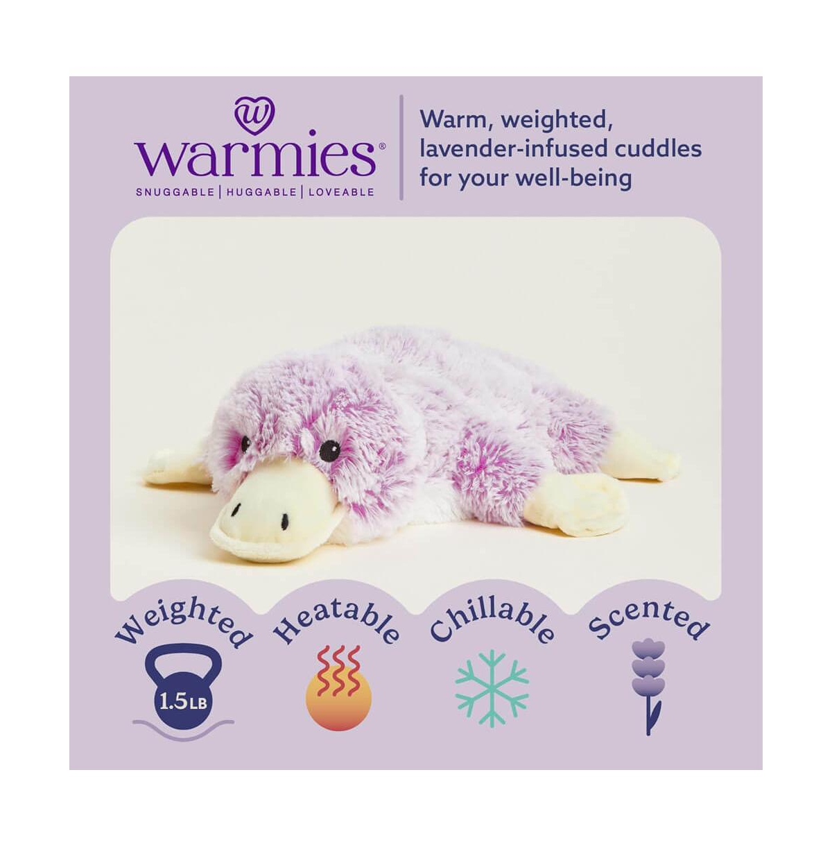 Warmies Microwavable French Lavender Scented Plush Platypus