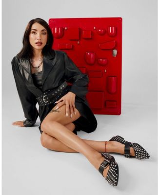 Women's Mary Jane Studded Ballet Flats By XTI