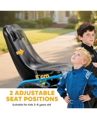 Go Kart for Kids, Pedal Go Cart with Adjustable Seat, EVA Wheels,