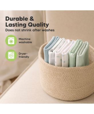 6pk Shea Baby Burp Cloths for Baby Boys and Girls, Burping Cloths for Babies, Newborn