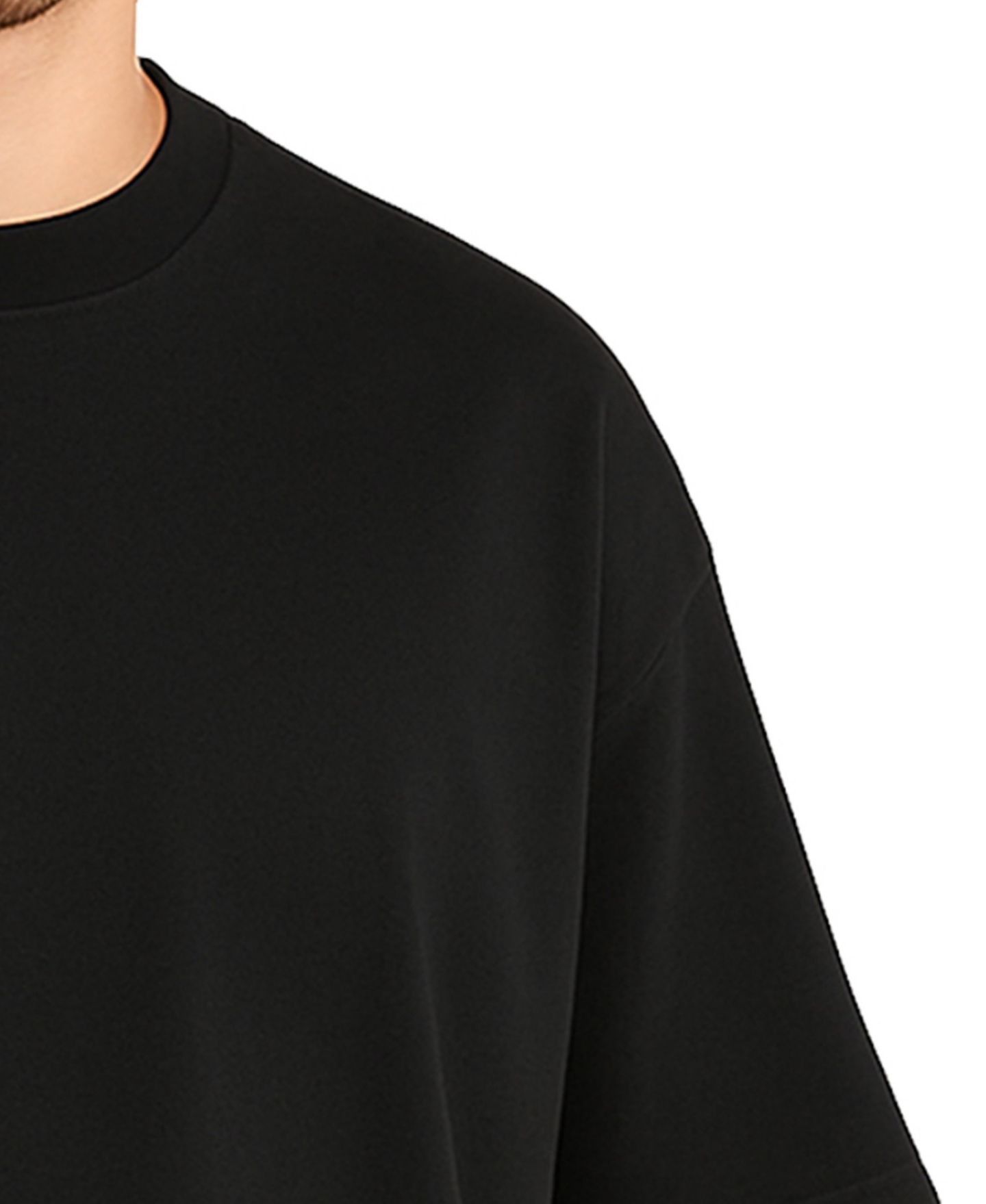 Мужская футболка Blu Rock Oversized Crewneck, цвет: Чёрный — фото 2