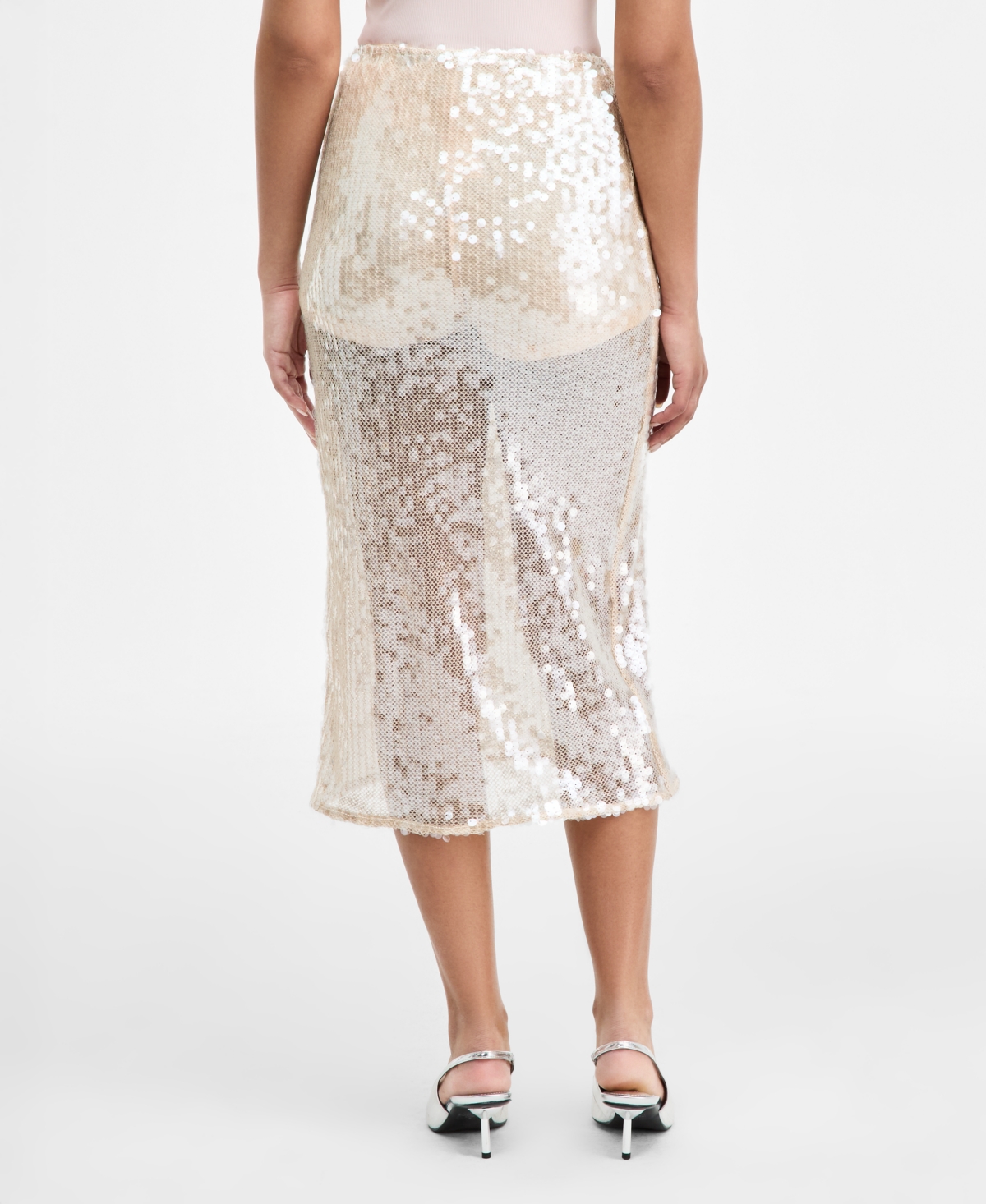 Bar Iii Women's Paillette Slip Skirt, Macy's Exclusive In Multi
