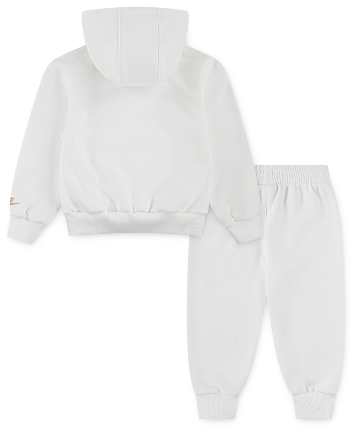 Nike Baby Girl Floral Futura Hoodie And Joggers, 2-piece Set In White