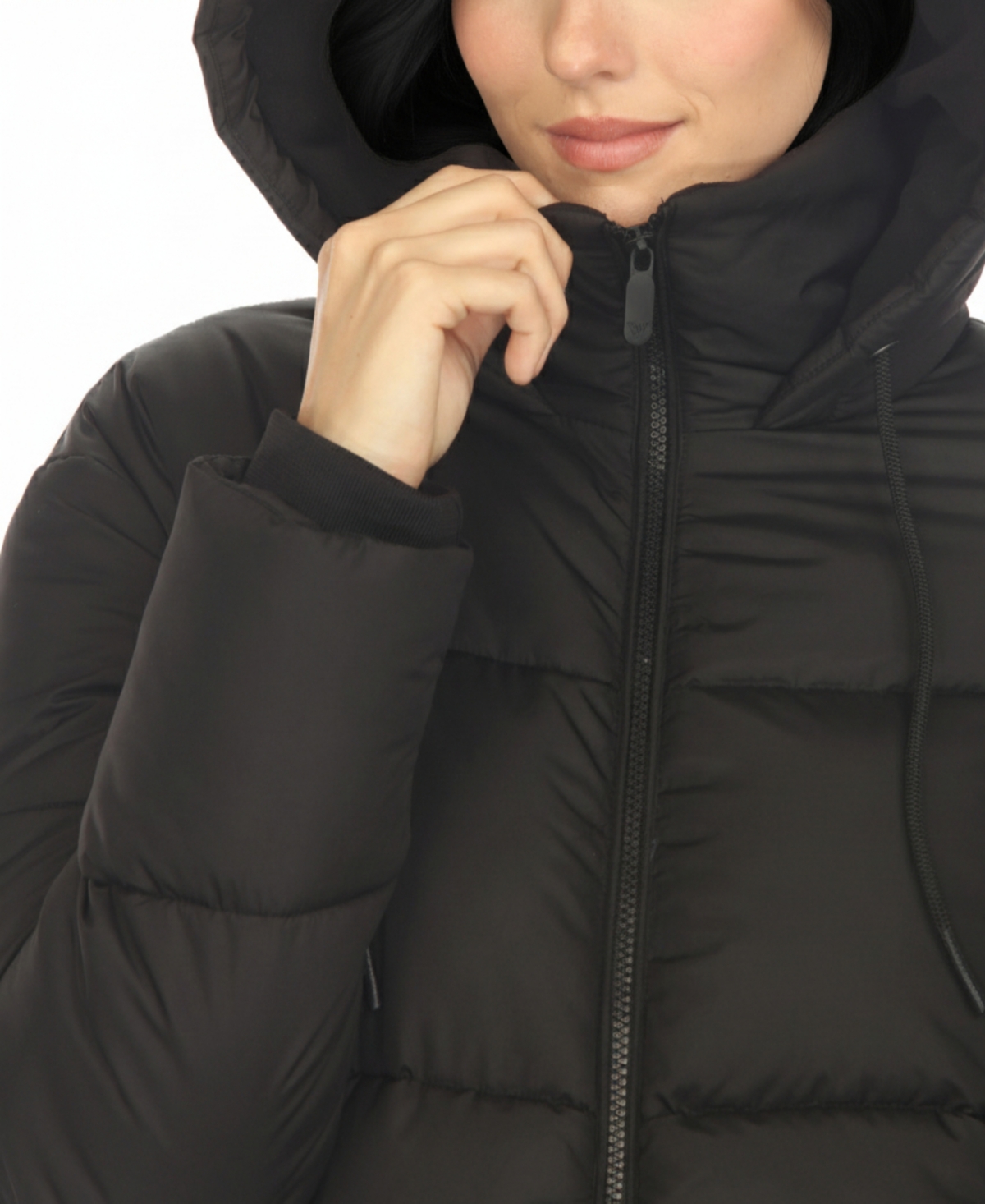 White Mark Women's Quilted Puffer Full Front Zipper Jacket