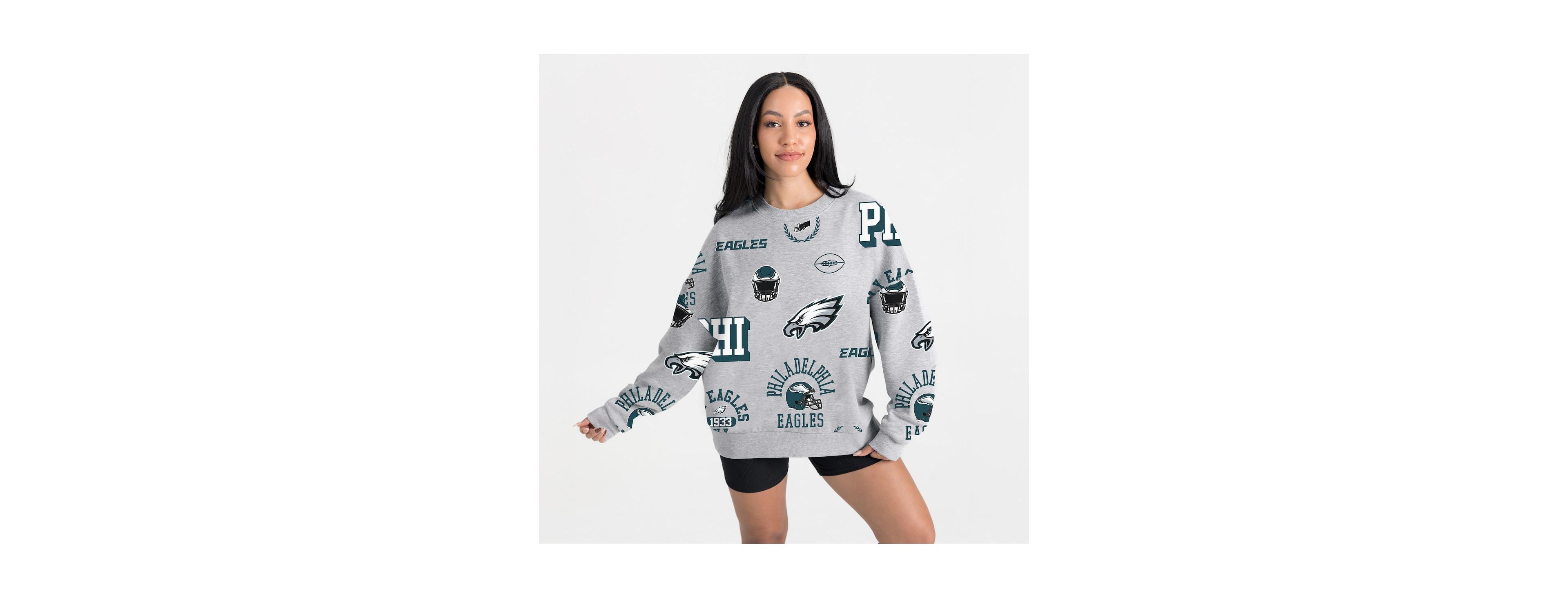 Gameday Couture Women's Heather Gray Philadelphia Eagles Always On Repeat Fleece Sweatshirt