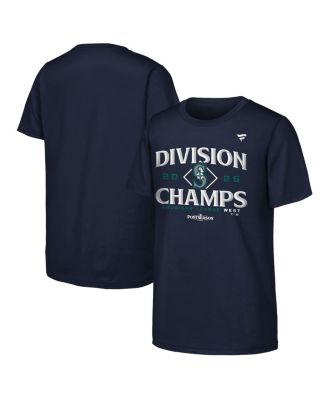 Big Boys and Girls Navy Seattle Mariners 2025 AL West Division Champions Locker Room T-Shirt