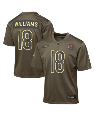 Nike - Big Boys and Girls Caleb Williams Olive Chicago Bears 2025 Salute to Service Game Jersey