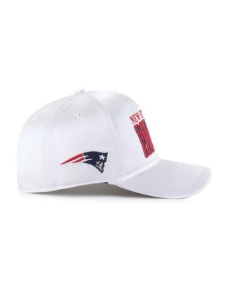 Women's White New England Patriots Outspoken Hitch Adjustable Hat