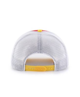 Big Boys and Girls Red/Gold Maryland Terrapins Super Stripe Hitch Adjustable Trucker Hat