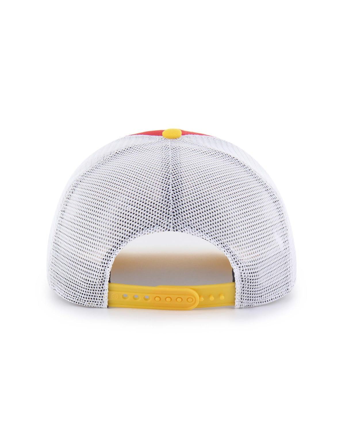 '47 Brand Big Boys and Girls Red/Gold Maryland Terrapins Super Stripe Hitch Adjustable Trucker Hat