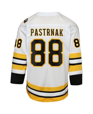Big Boys and Girls David Pastrnak White Boston Bruins Home Replica Player Jersey