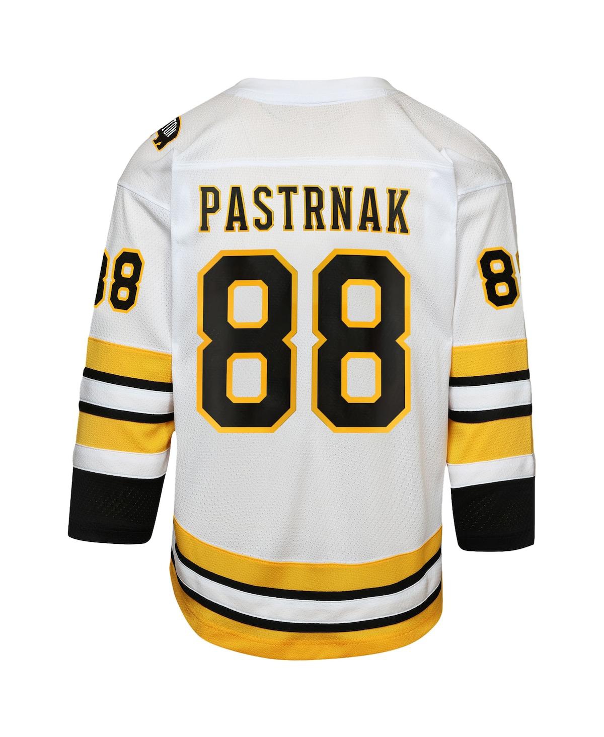 Outerstuff Big Boys and Girls David Pastrnak White Boston Bruins Home Replica Player Jersey