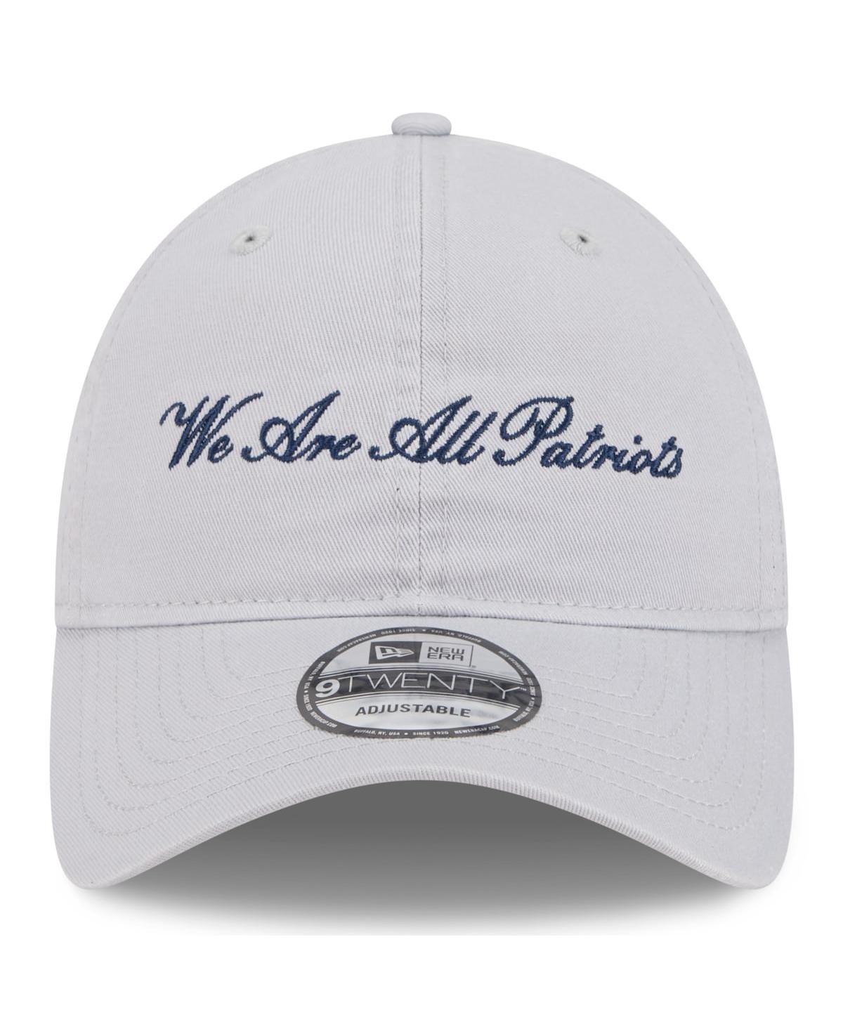 New Era Men's Gray New England Patriots 2025 Rivalries Collection Team 9TWENTY Adjustable Hat