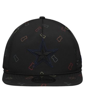 Men's Black Dallas Cowboys Gummy Golfer Snapback Hat