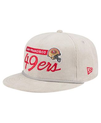 New Era - Men's Gray San Francisco 49ers Cord Rope Corduroy 9FIFTY Snapback Hat