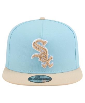 Men's Light Blue/Light Beige Chicago White Sox Color Pack A-Frame 9FIFTY Snapback Hat