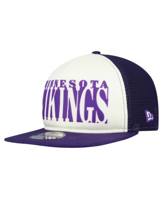 Men's Cream/Purple Minnesota Vikings Cutout A-Frame 9FIFTY Snapback Hat