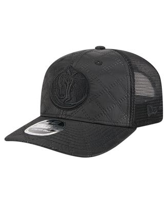 New Era - Men's Black Dallas Mavericks Quilted 9SEVENTY Trucker Adjustable Hat