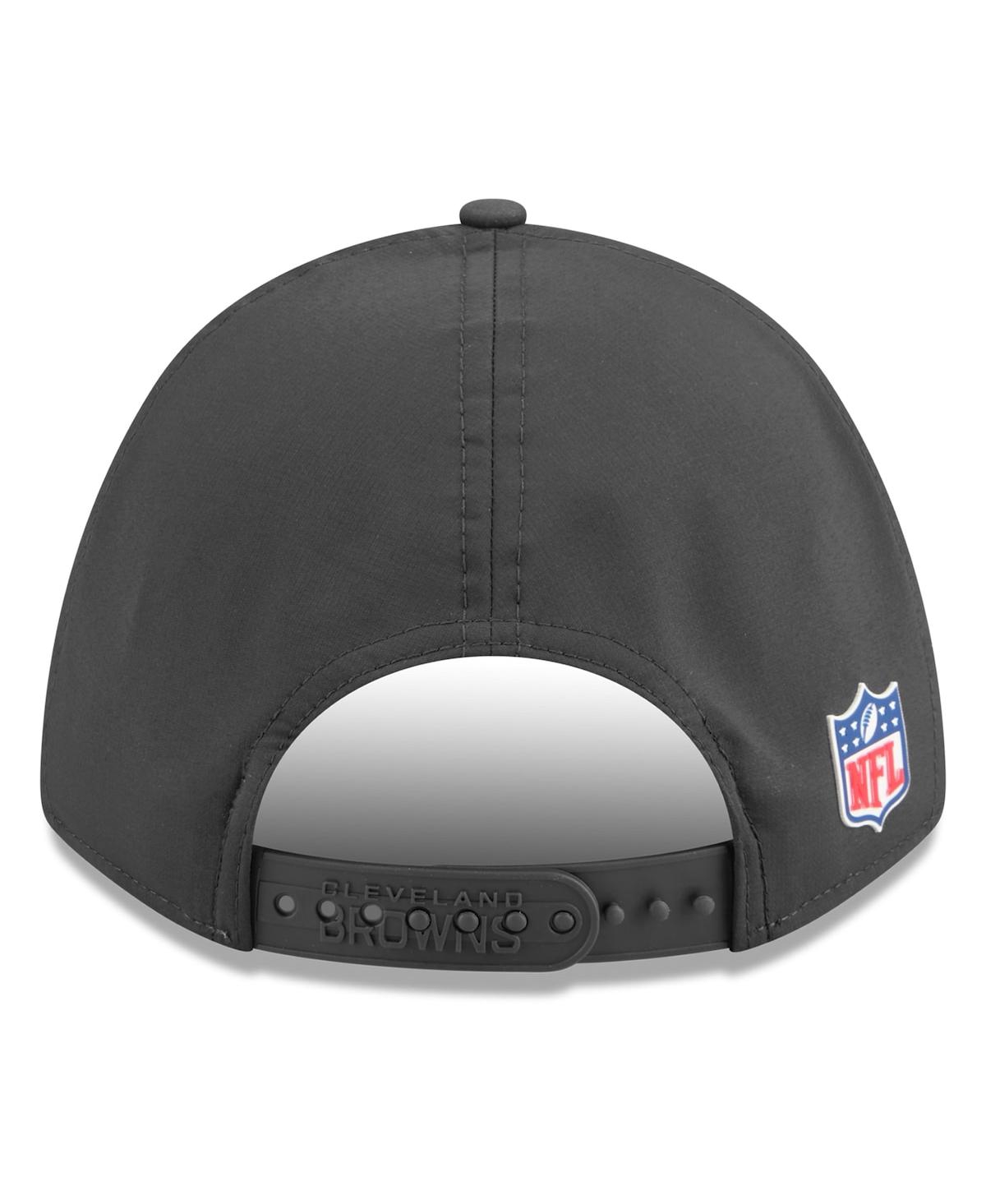 New Era Men's Charcoal Cleveland Browns 2025 Sideline Cold Weather 9FORTY M-Crown Adjustable Hat