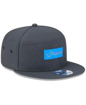 Men's Charcoal Detroit Lions 2025 Sideline Cold Weather Split Panel 9FIFTY Snapback Hat