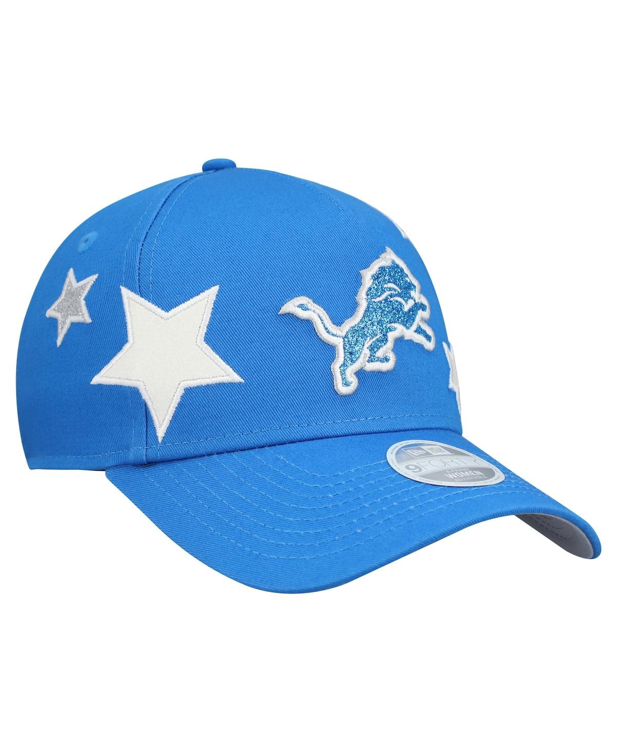 New Era Women's Blue Detroit Lions Stardom A-frame 9forty Adjustable Hat In Blue