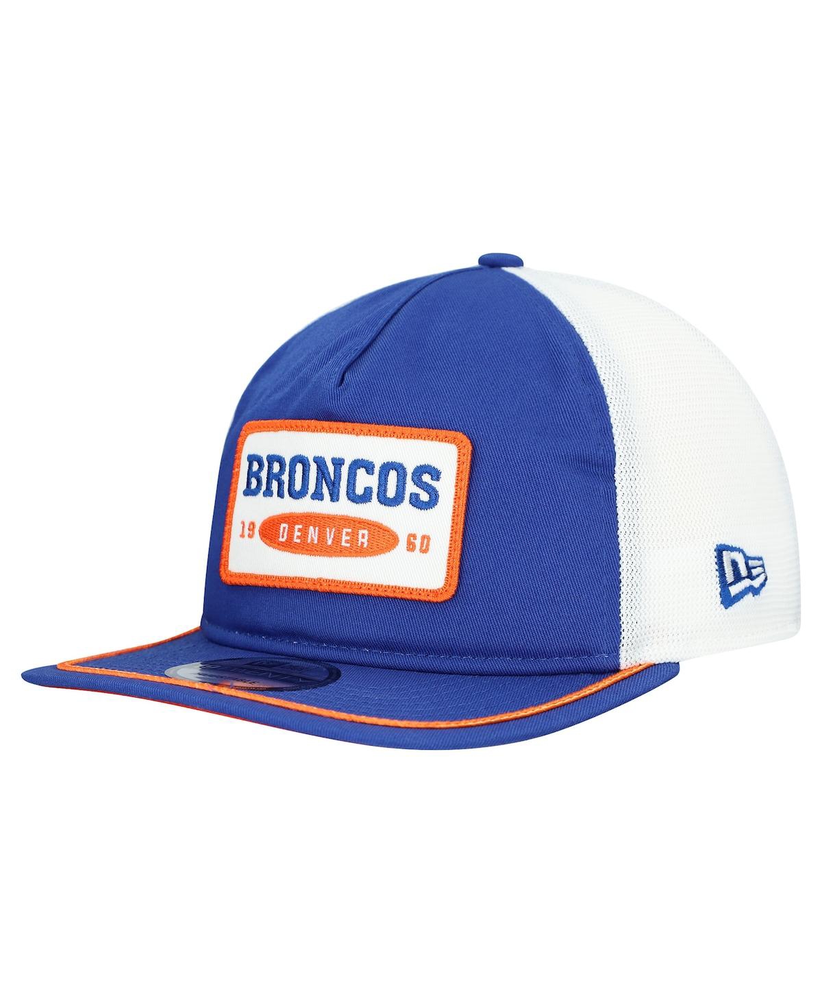 New Era Men's Royal/White Denver Broncos Patch 19TWENTY Adjustable Hat