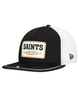 New Era - Men's Black/White New Orleans Saints Patch 19TWENTY Adjustable Hat