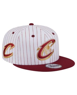 New Era - Men's White Cleveland Cavaliers Deceptor Pinstripe 9FIFTY Snapback Hat