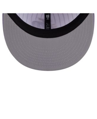 Men's White Los Angeles Lakers Deceptor Pinstripe 9FIFTY Snapback Hat