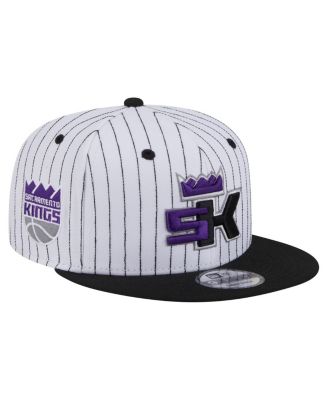 New Era - Men's White Sacramento Kings Deceptor Pinstripe 9FIFTY Snapback Hat