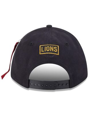 x Alpha Men's Industries Black Detroit Lions A-Frame 9FORTY Adjustable Hat