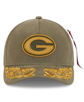 x Alpha Men's Industries Olive Green Bay Packers A-Frame 9FORTY Adjustable Hat