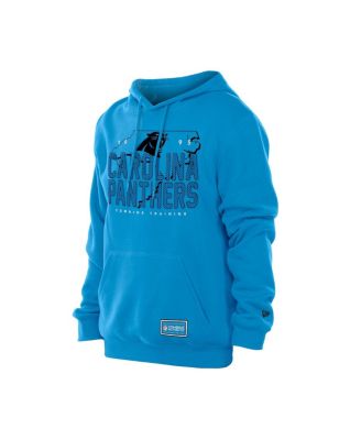 Men's Carolina Blue Carolina Panthers Combine Authentic Local State Throwback Hoodie