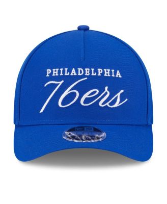 Men's Royal Philadelphia 76ers 2025 NBA Draft M-Crown A-Frame 9FORTY Adjustable Hat