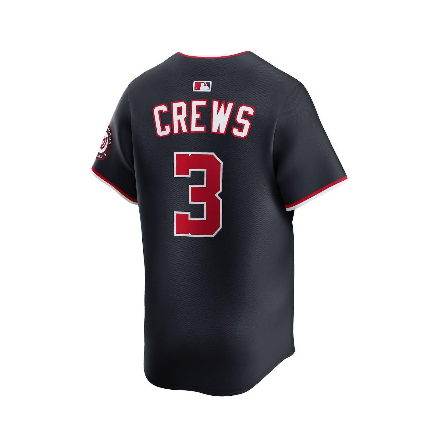 Мужской топ Nike Dylan Crews Navy Washington Nationals Alternate Limited Jersey — фото 3