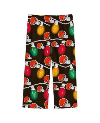 Toddler 2-Piece Cleveland Browns Garland Holiday Long Sleeve Pajama Set