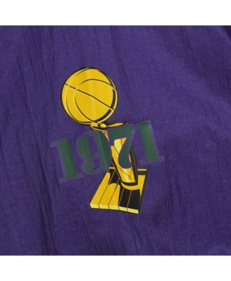 Men's and Women's Purple Milwaukee Bucks Hardwood Classics Team OG 3.0 Anorak Half-Zip Windbreaker Jacket