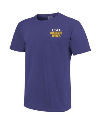 Men's Purple LSU Tigers Comfort Colors Thick Lined Landscape T-Shirt