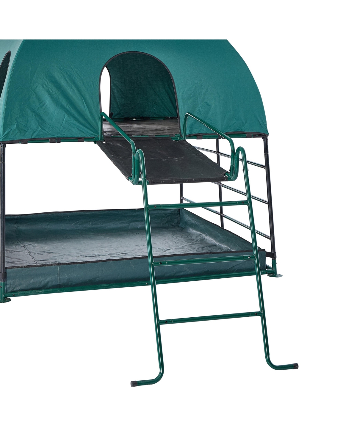 JumpKing Climbing Bridge/Ladder Accessory – Compatible Add-On for 2-Level Climbing Den Playset (Compatible with Jkcf)