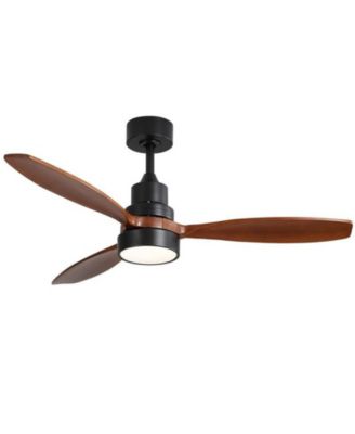 52 Inch 3 Blade Ceiling Fan with Light Source and Remote Control