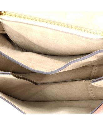 Medium Faye Shoulder Bag Embossed Leather