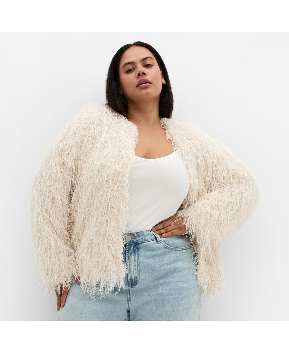 City Chic Women's Plus Sparkle Queen Jacket