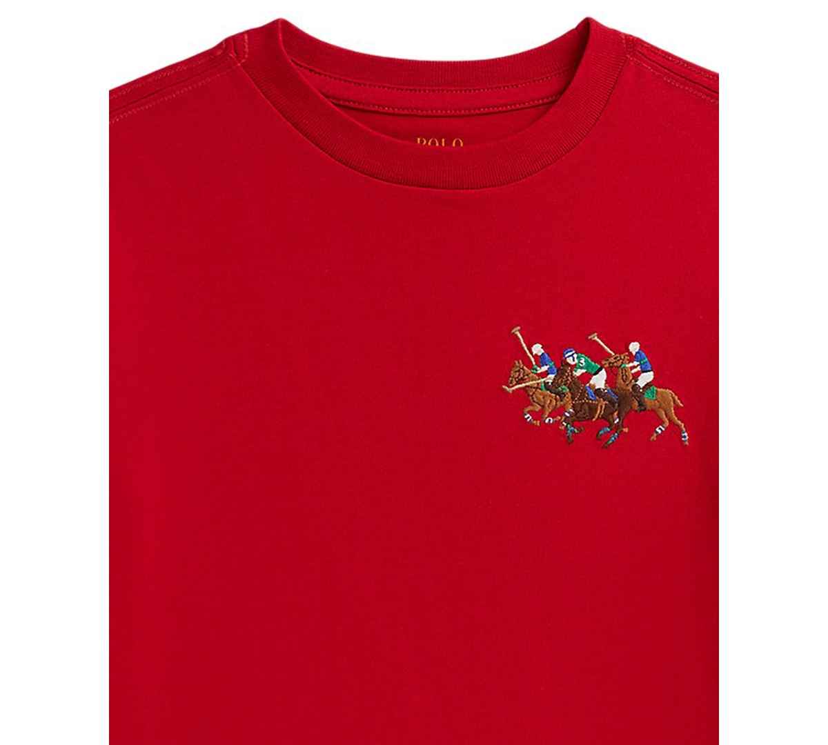 Polo Ralph Lauren Boys 2-7 Triple-Pony Short-Sleeve Jersey T-Shirt
