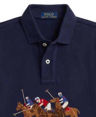 Boys 2-7 Triple-Pony Cotton Polo Shirt