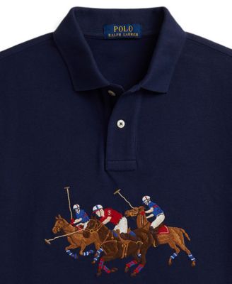 Boys 8-20 Triple-Pony Cotton Polo Shirt
