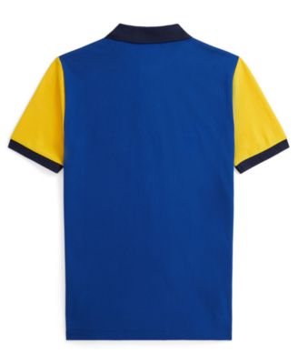 Boys 8-20 Color-Blocked Mesh Polo Shirt