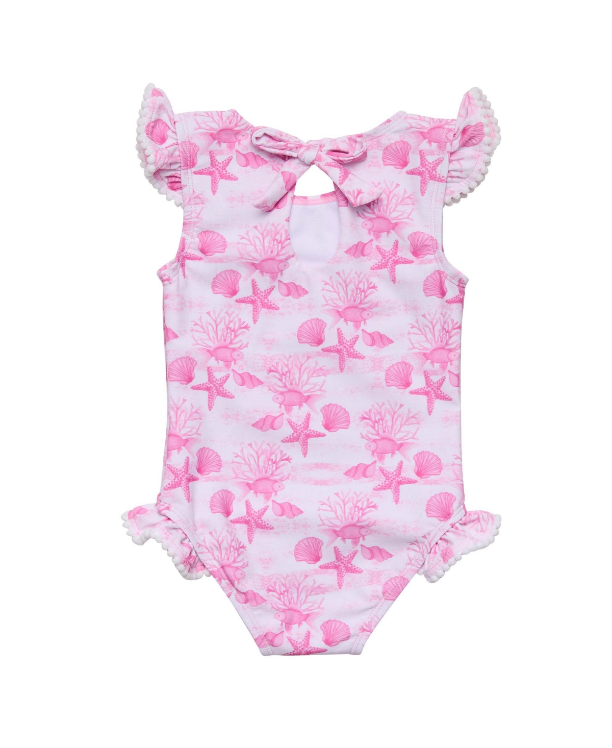 Snapper Rock Baby Girls Pink Lagoon Frill Swimsuit